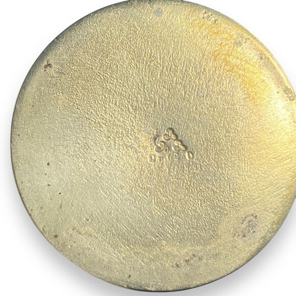 Vintage Dirigold Solid Heavy Bronze Copper Footed Salt & Pepper Shakers Set 4.5" - Picture 6 of 11